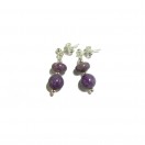 Beautiful Purple Sugilite Drop Earrings